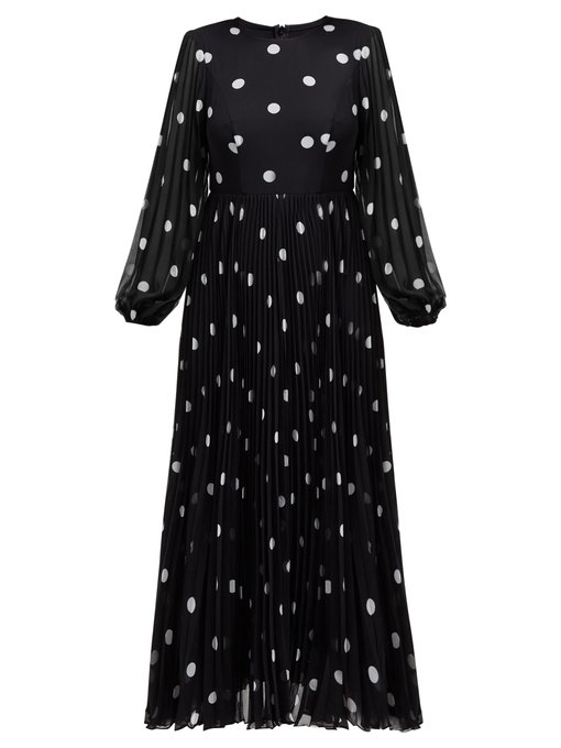 zimmermann black polka dot dress