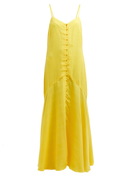 mara hoffman yellow dress