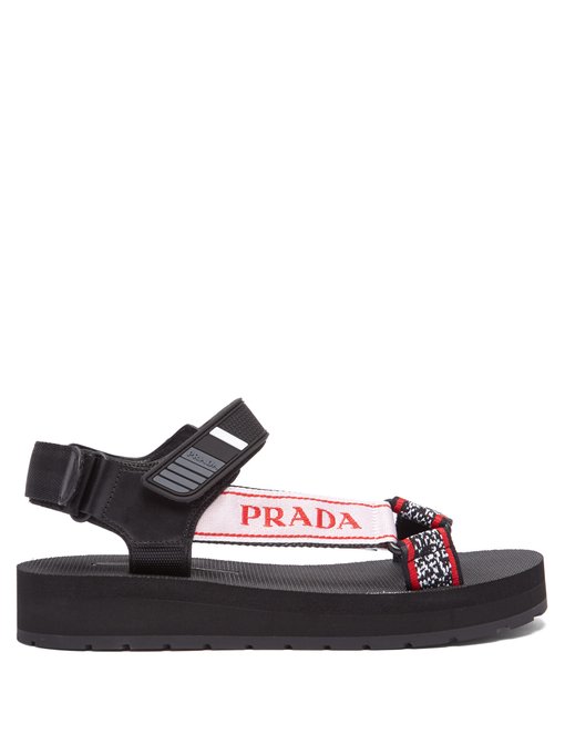 Multi-strap rubber sandals | Prada | MATCHESFASHION US