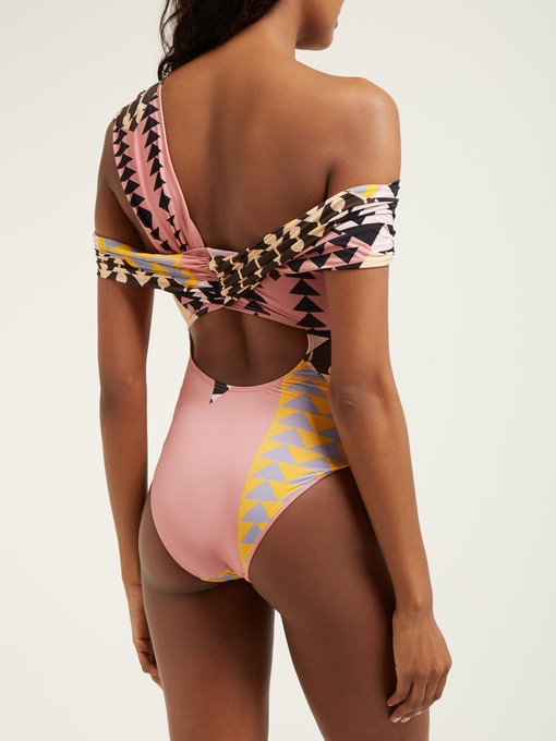 bardot swimsuit with straps