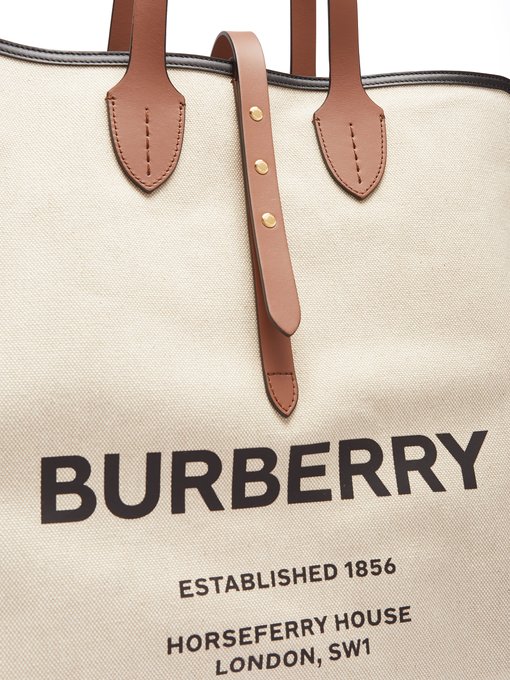 burberry large canvas tote