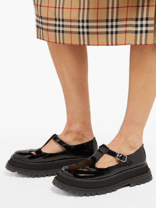 burberry patent leather loafers