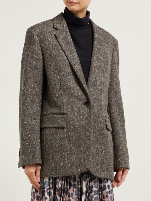 calvin klein tweed coat