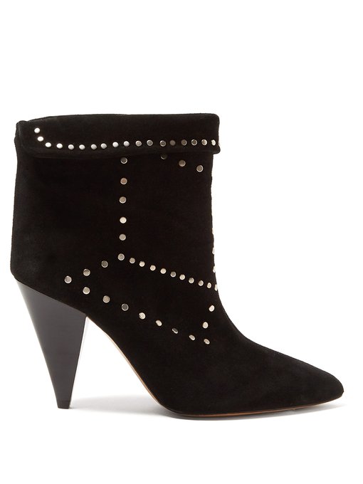 Lisbo studded suede ankle boots 