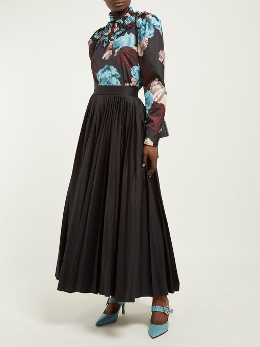 Lilia floral-print taffeta blouse | Erdem | MATCHESFASHION KR