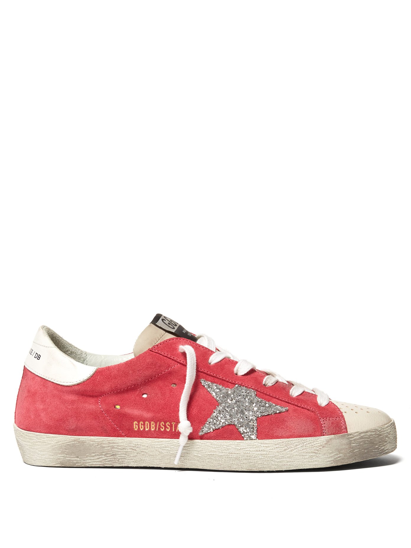 superstar en daim rouge