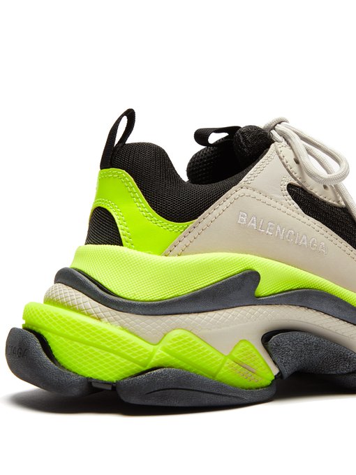 BestViPL Balenciaga Triple S Sneakers Beige Green Yellow