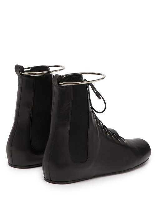 jil sander combat boots