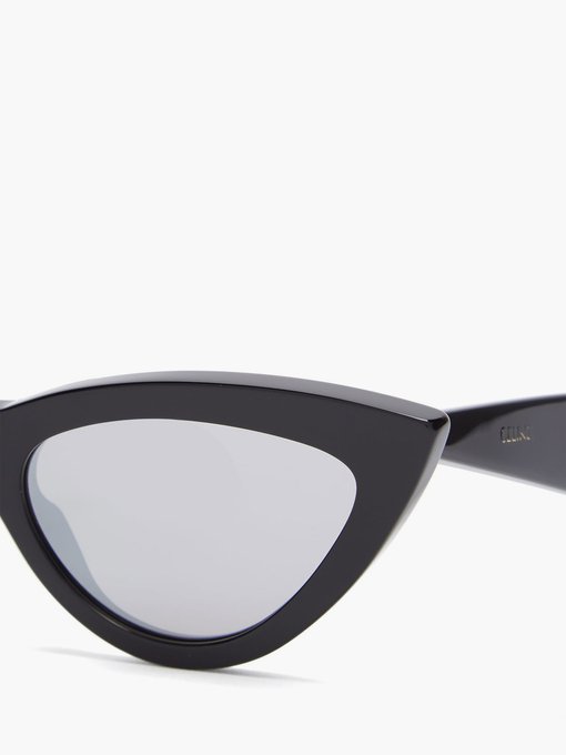 celine cat eye white sunglasses