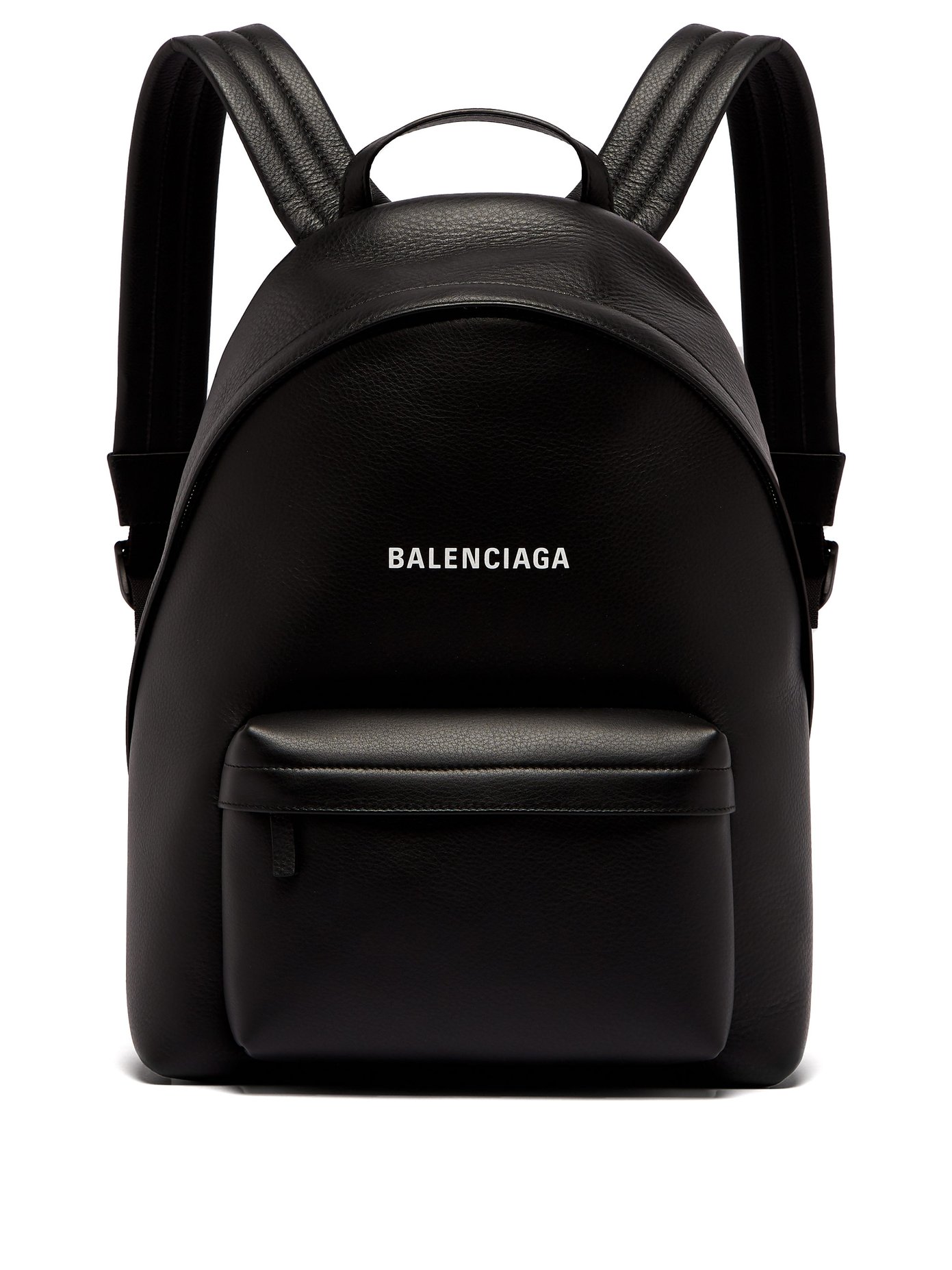Explorer logo leather backpack 