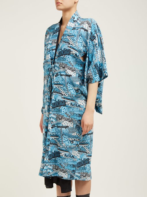 balenciaga kimono dress