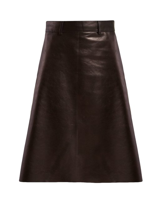 A-line leather skirt | Bottega Veneta | MATCHESFASHION UK