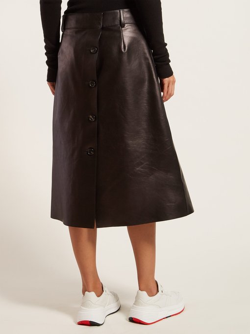 A-line leather skirt | Bottega Veneta | MATCHESFASHION UK