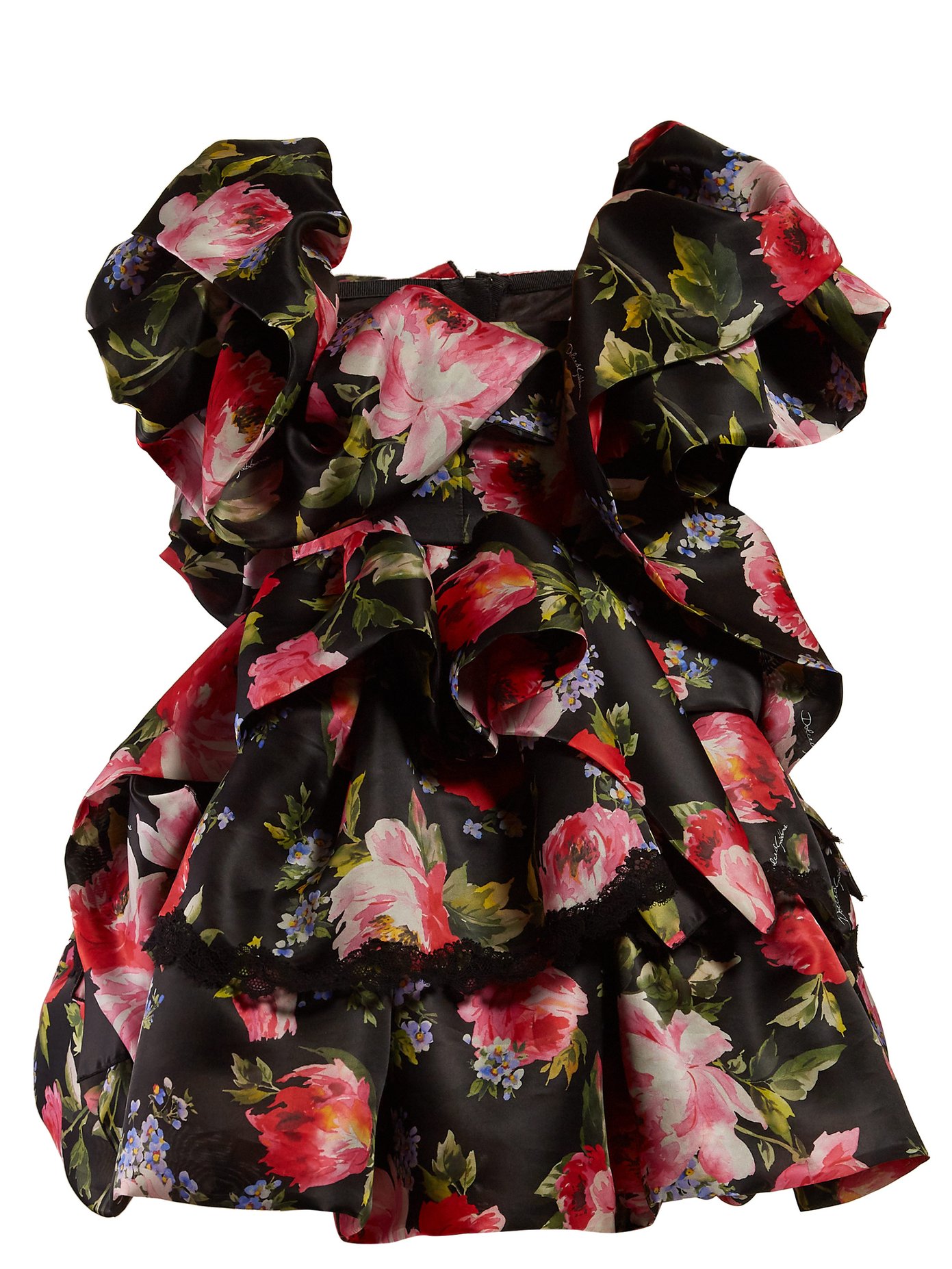 dolce and gabbana floral mini dress