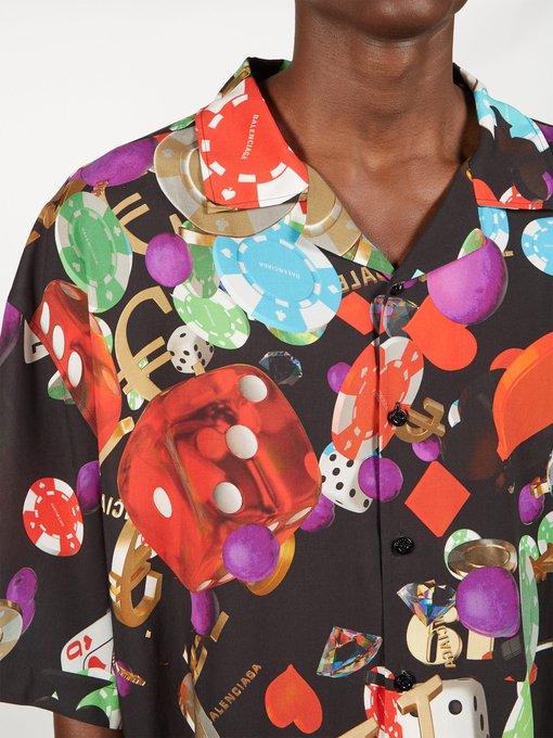 balenciaga casino shirt