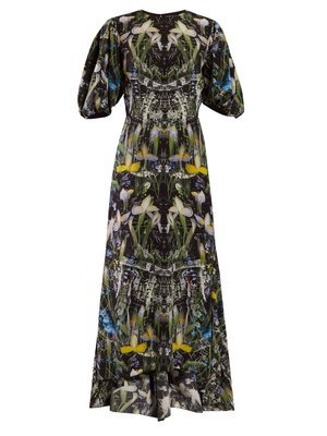 Ophelia floral-print silk dress | Alexander McQueen | MATCHESFASHION US