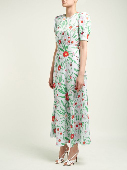 Floral-print crepe midi dress | Vika Gazinskaya | MATCHESFASHION UK