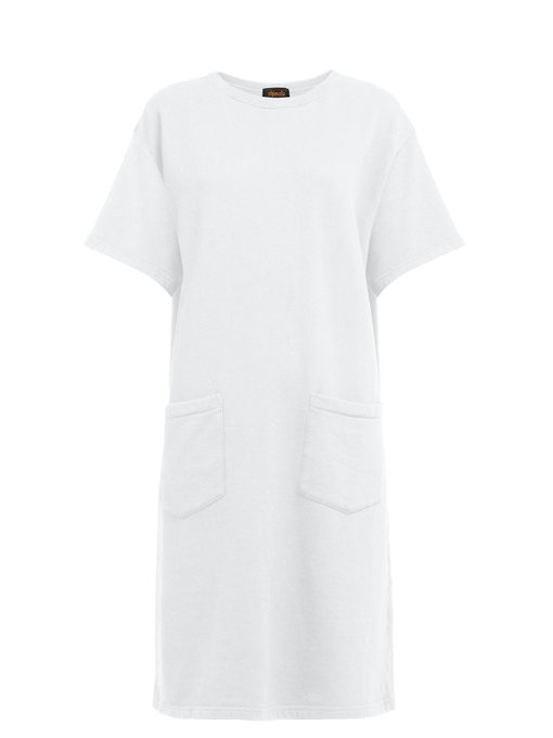 white cotton tee shirt dress