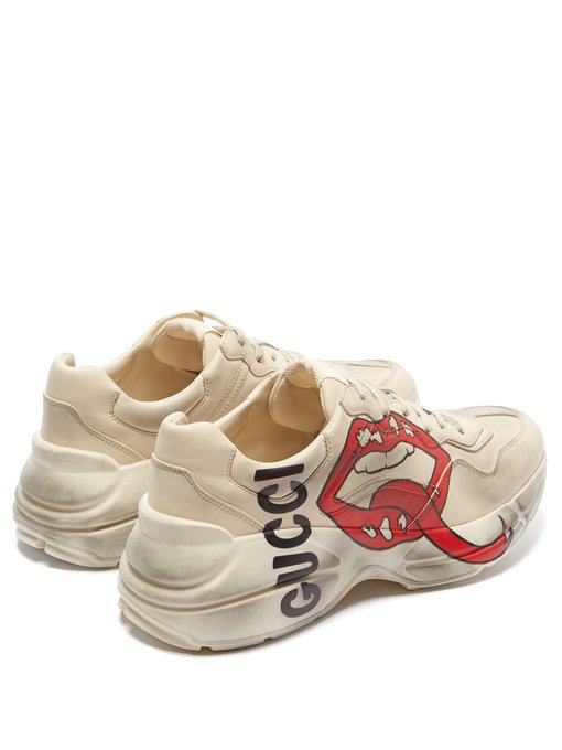 gucci trainers with lips