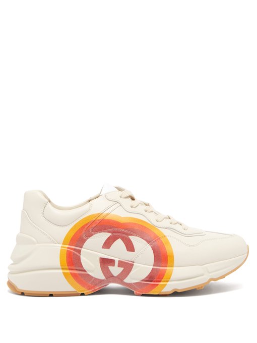 gg print gucci shoes