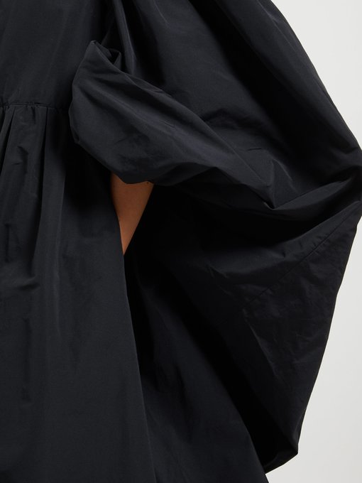 Puffed-sleeve cotton-blend faille dress | Valentino | MATCHESFASHION UK