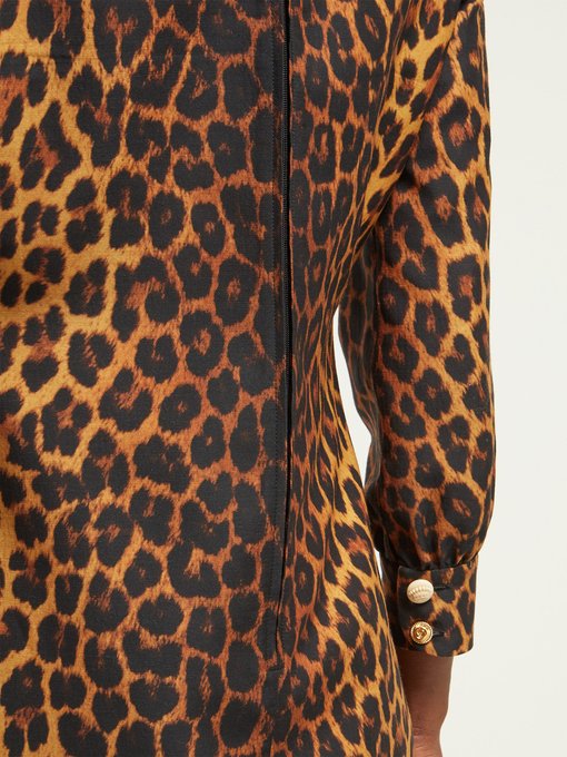 gucci leopard print dress