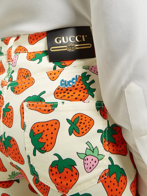 gucci strawberry loafers