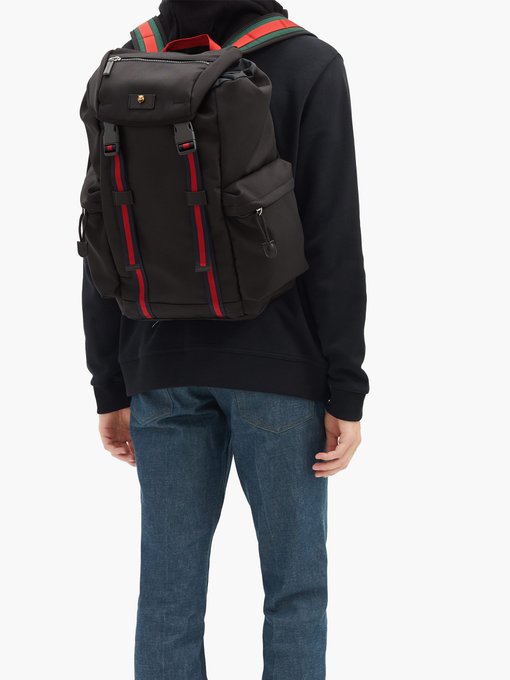 gucci backpack canvas