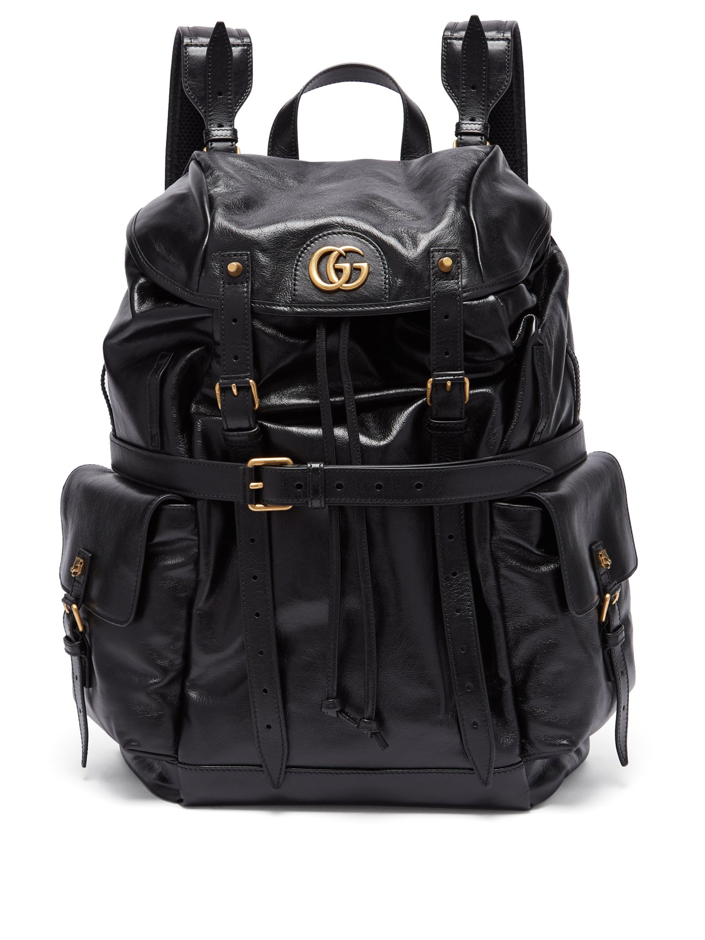 gucci leather backpack
