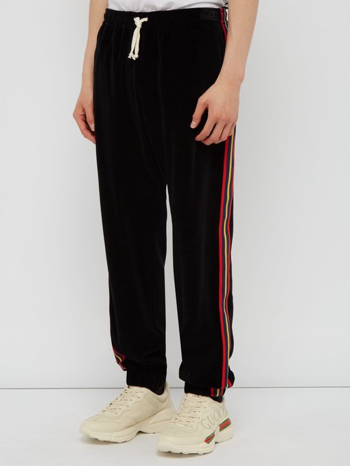 gucci side stripe pants