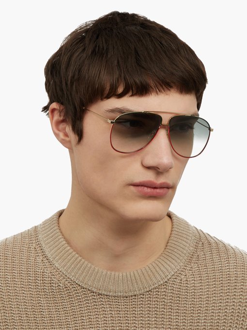 Aviator metal sunglasses | Gucci 