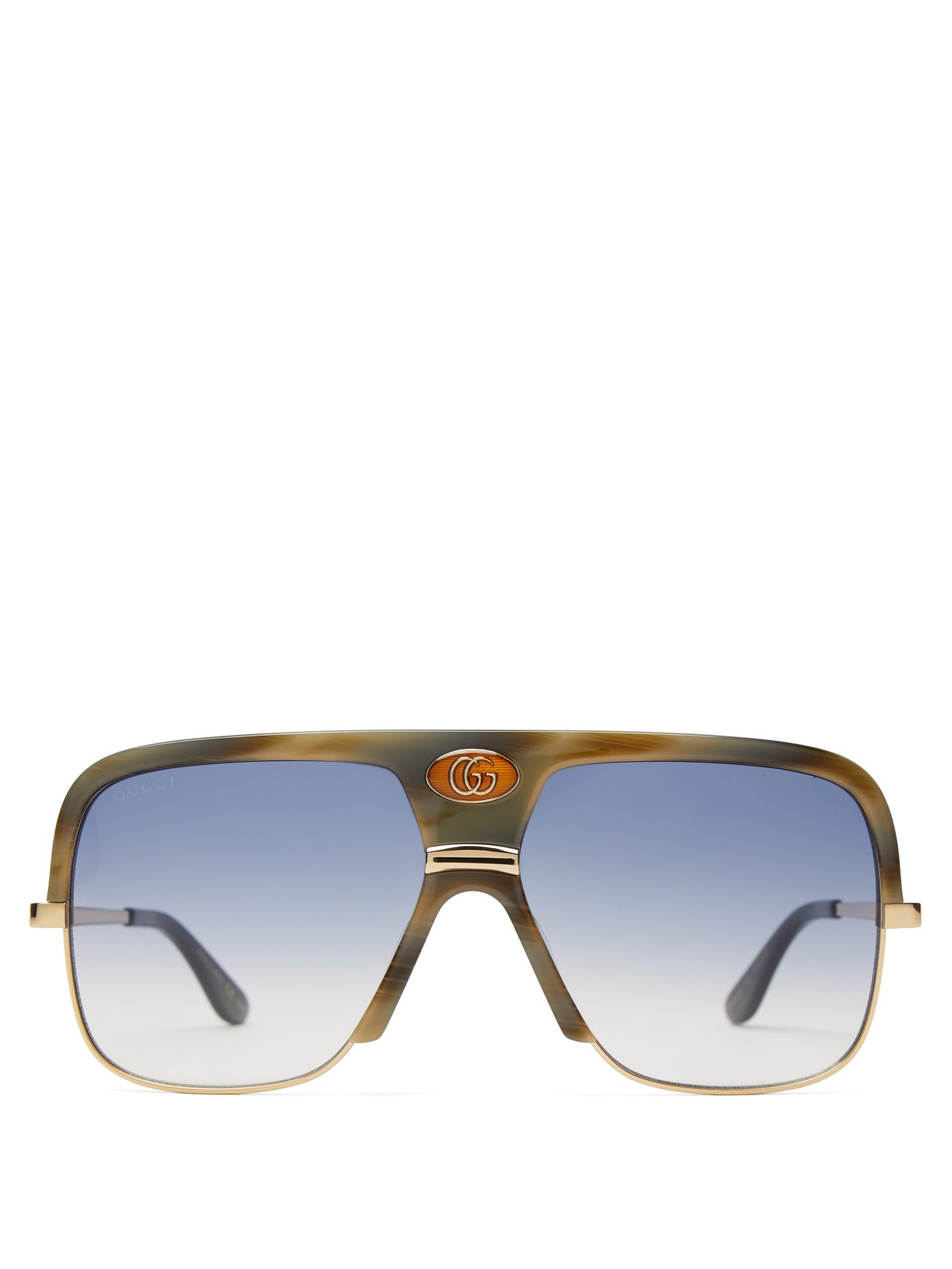 gucci metal navigator sunglasses