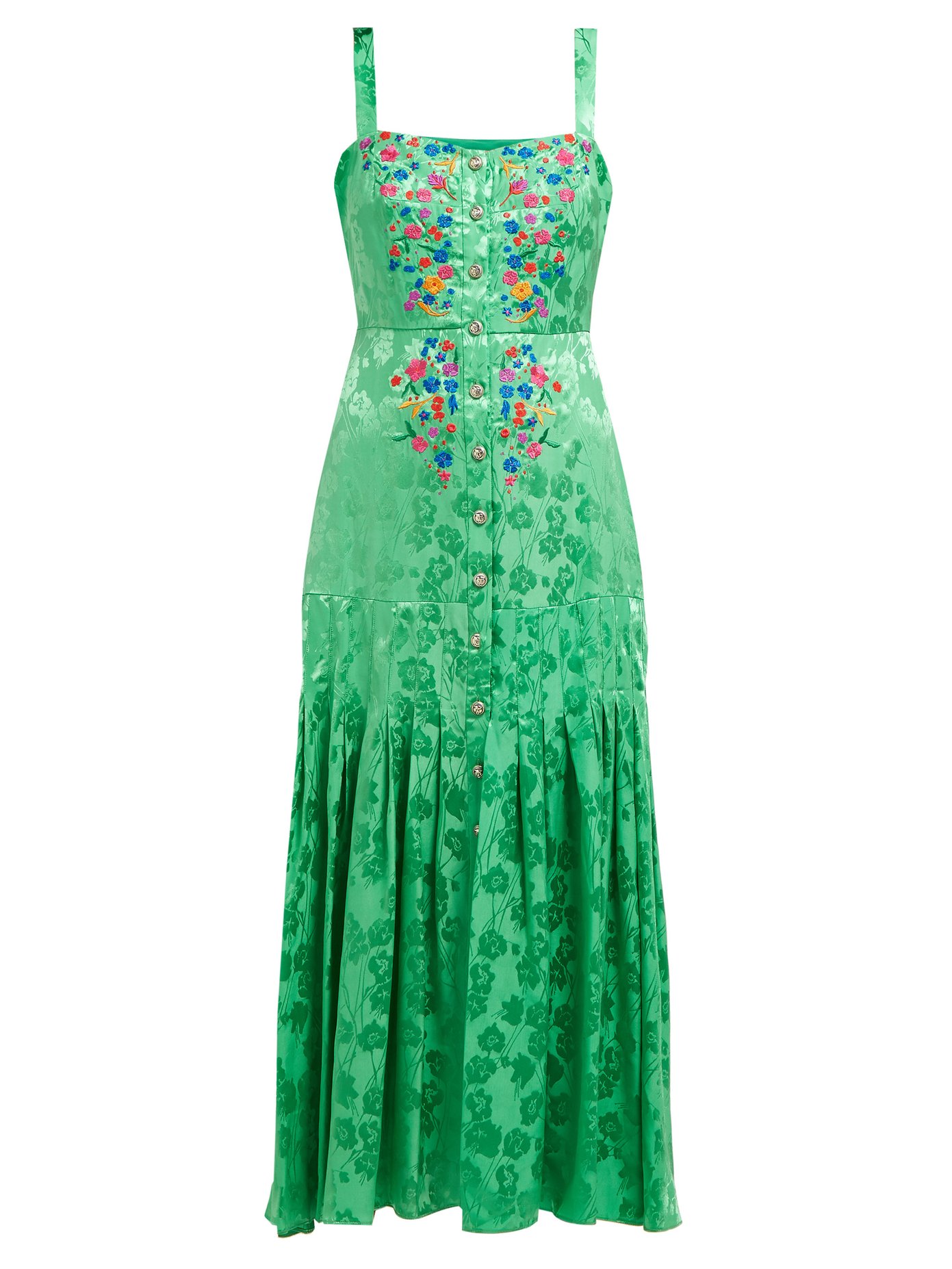 saloni green dress