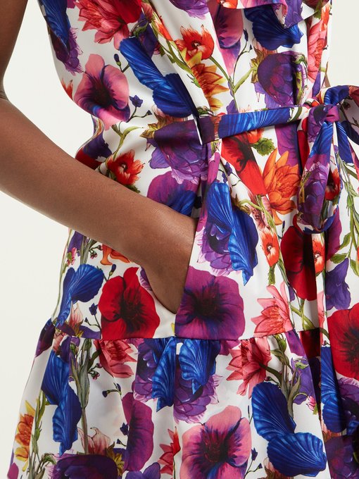 Carla Venus Shell-print crepe mini dress | Borgo De Nor | MATCHESFASHION UK
