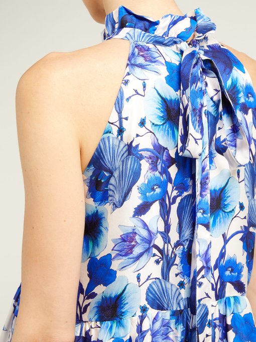 Pandora tiered floral-print silk maxi dress | Borgo De Nor ...