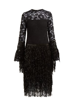 Disco Dame sequin and lace dress | Romance Was Born | MATCHESFASHION US