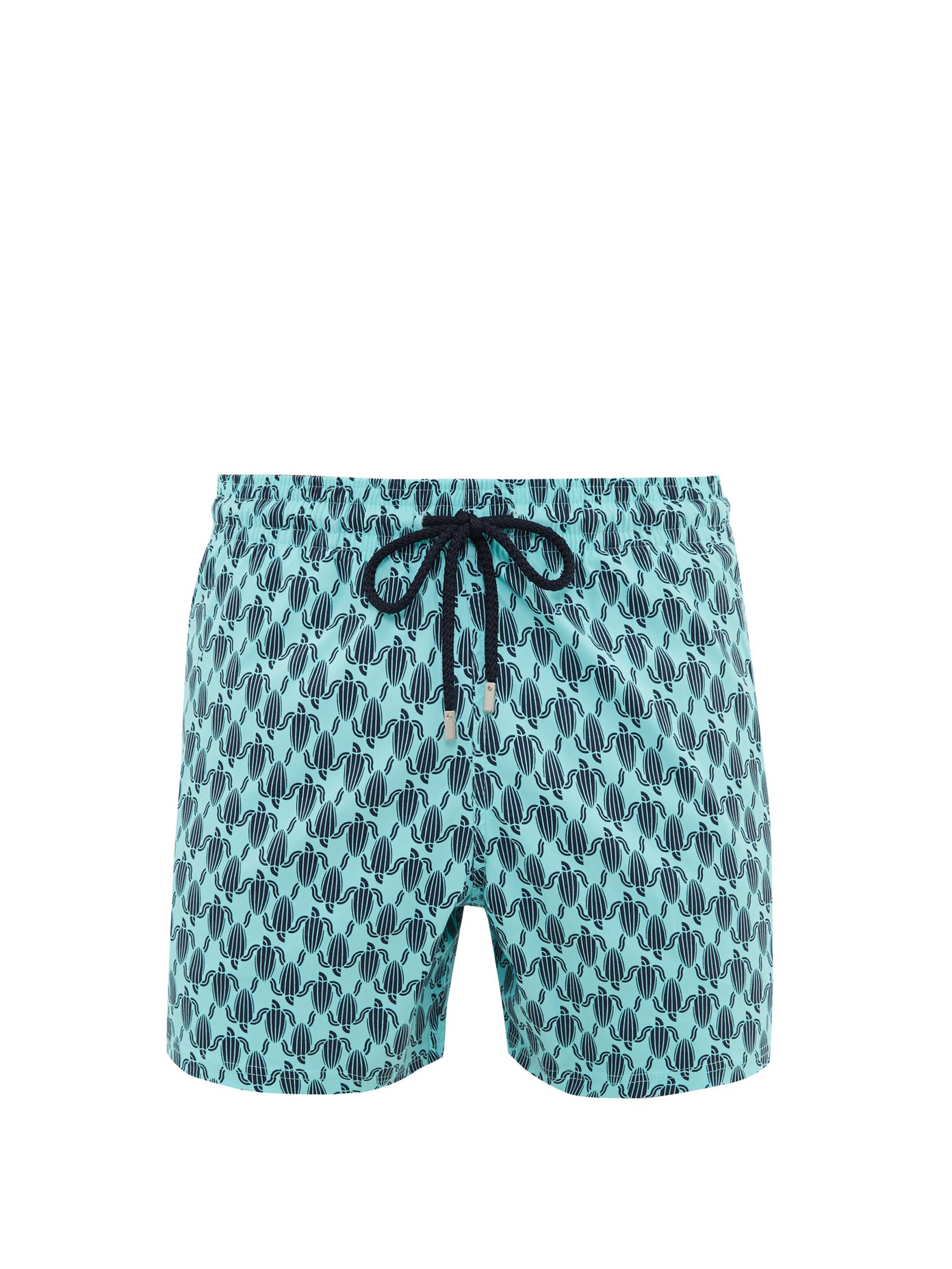 vilebrequin turtle print swim trunks