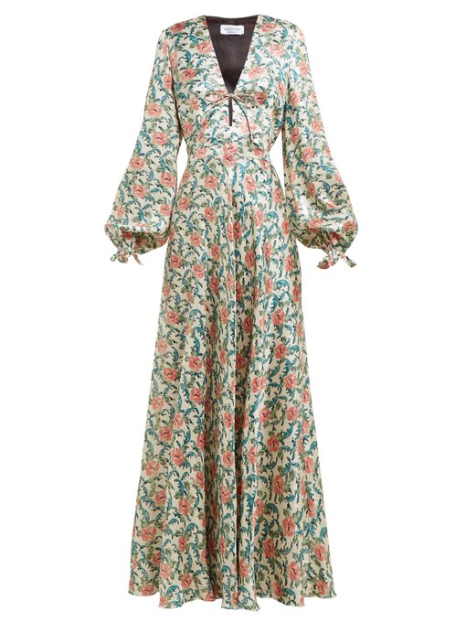 Valentina floral-print silk maxi dress | Raquel Diniz | MATCHESFASHION US
