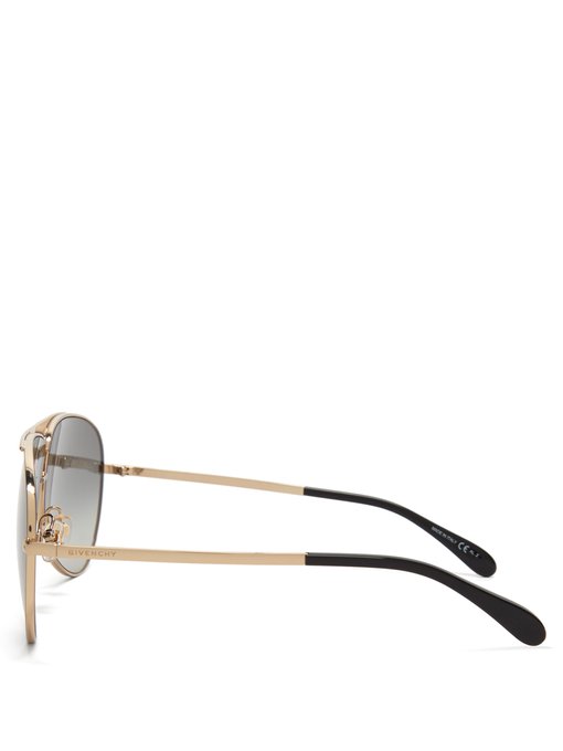 givenchy metal aviator sunglasses