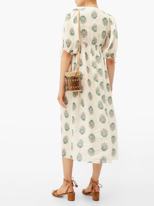 Verity floral-print linen midi dress | Zimmermann | MATCHESFASHION UK