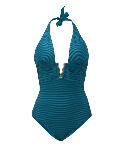 Ubud V-bar ribbed swimsuit | Heidi Klein | MATCHESFASHION UK