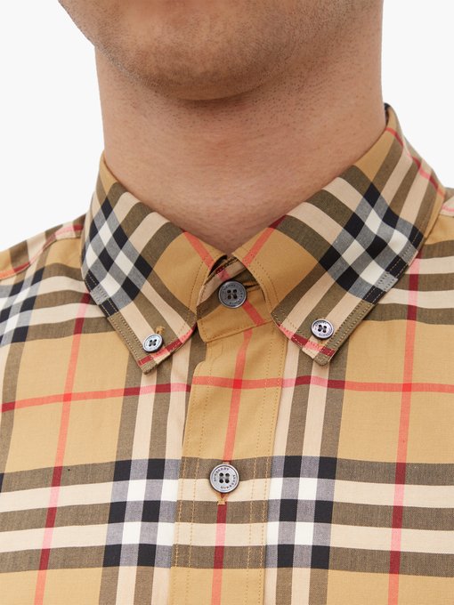 Jameson House-check cotton-poplin shirt 