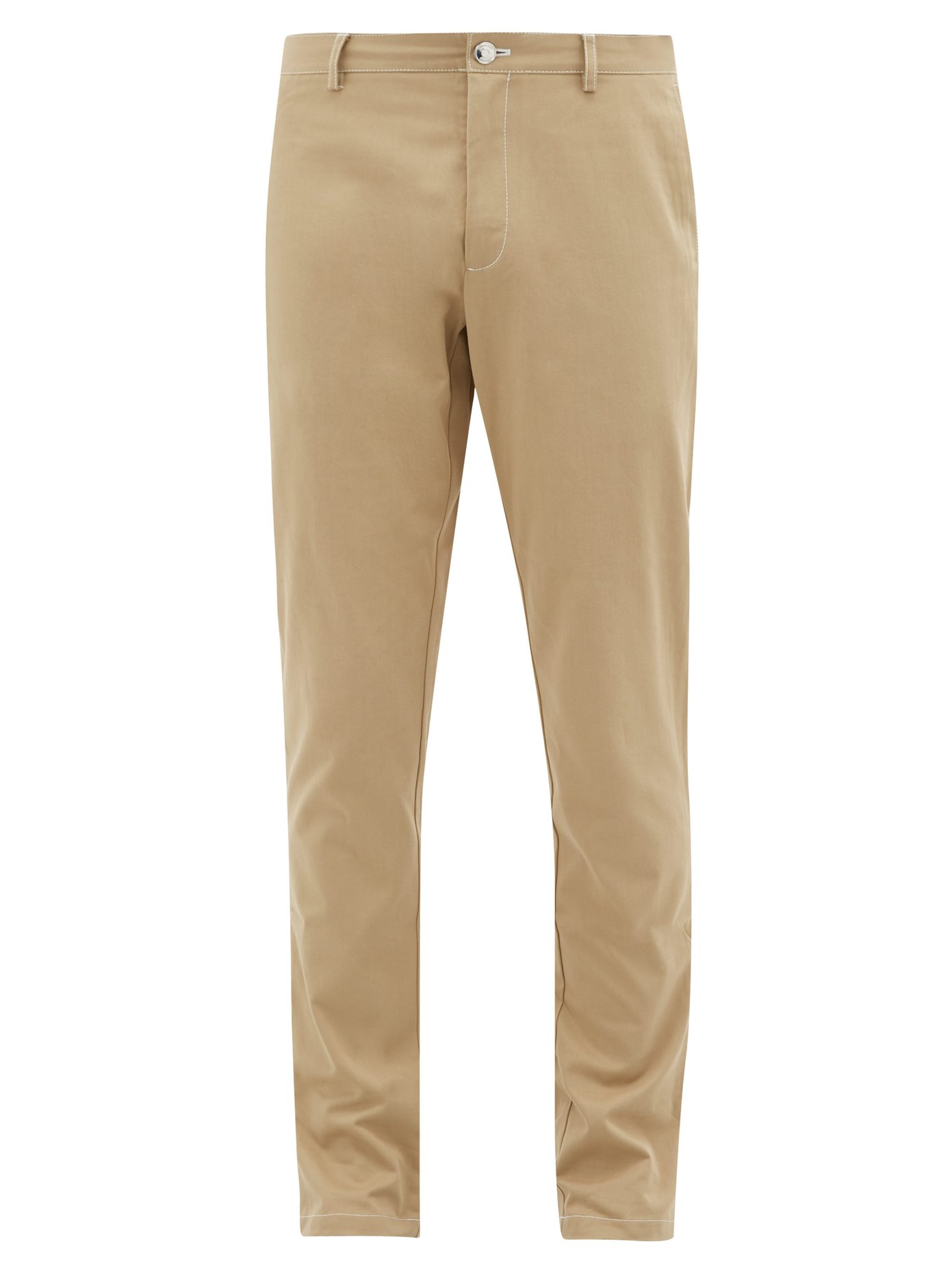 Slim-fit cotton chino trousers 