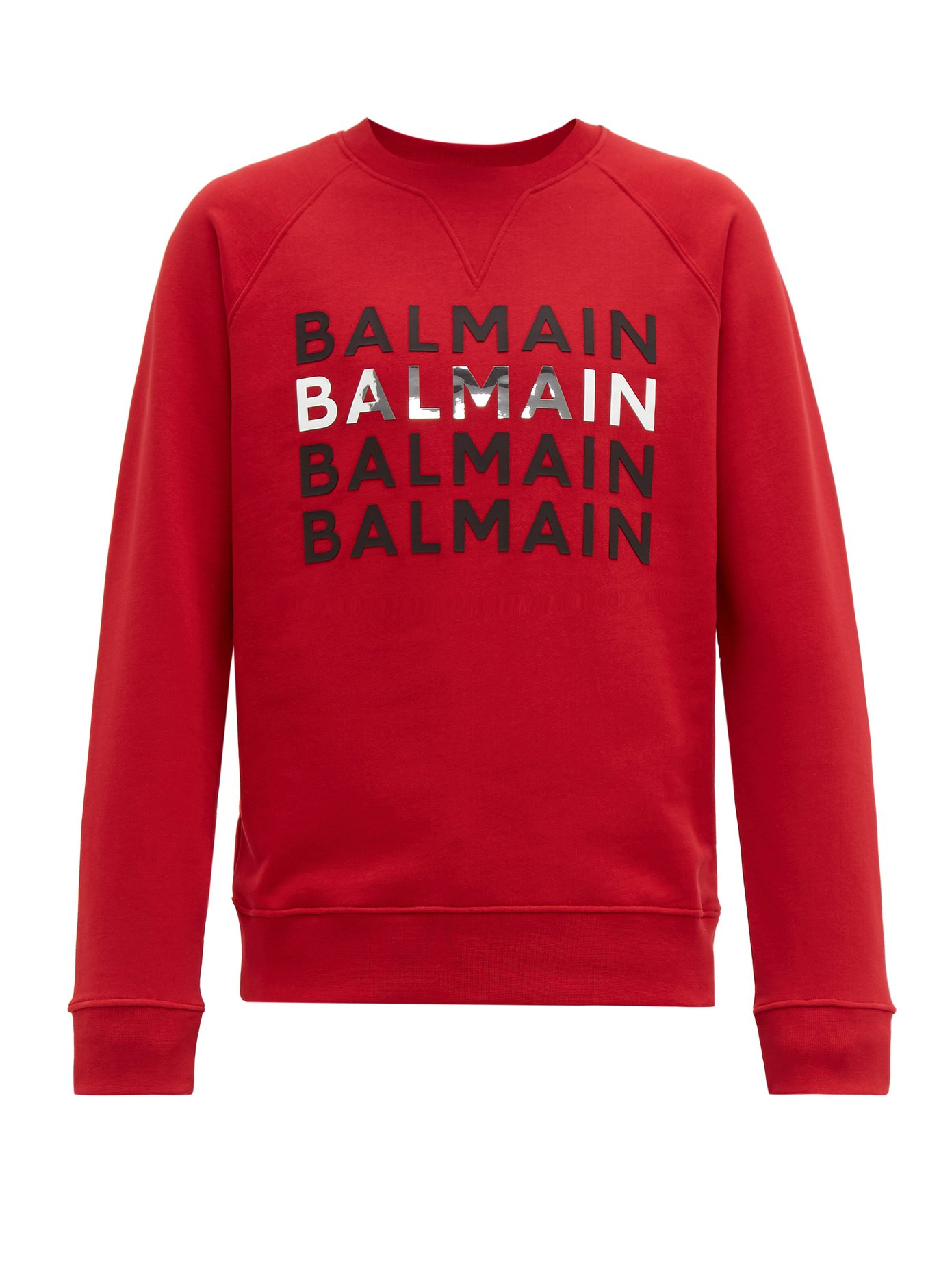 red balmain sweater