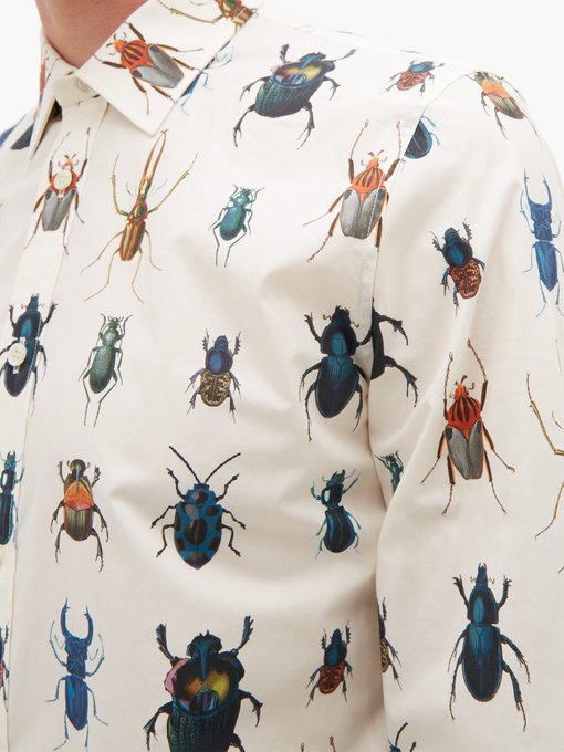 Beetle-print cotton shirt | Alexander 