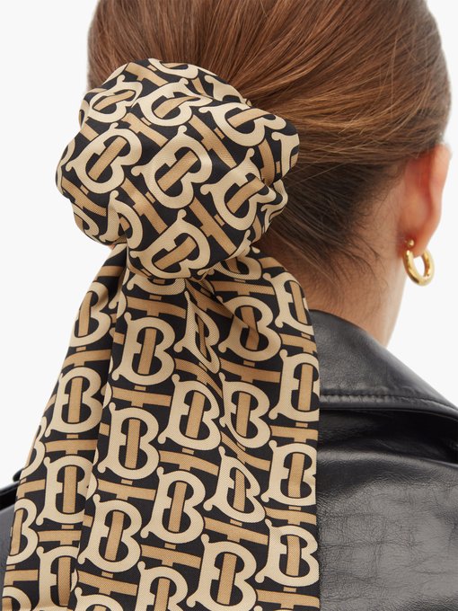 burberry silk hair scarf
