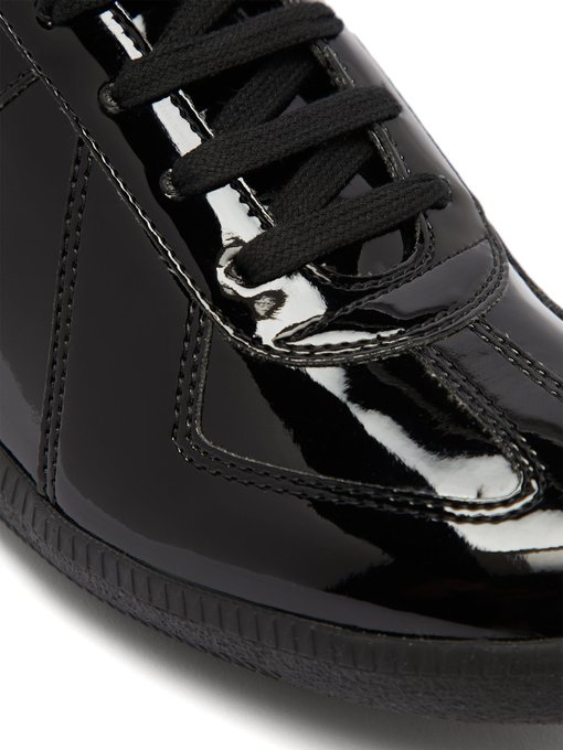 patent leather trainers