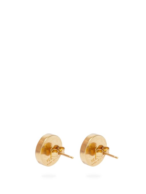 resin medusa stud earrings
