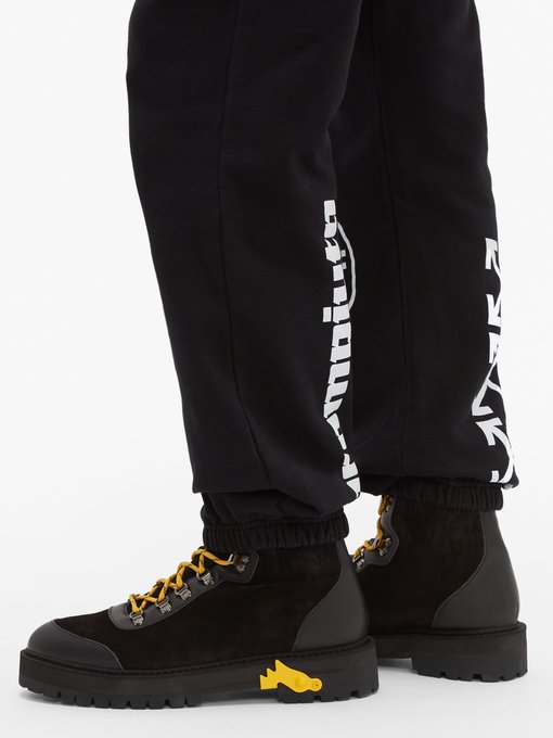 off white walking boots