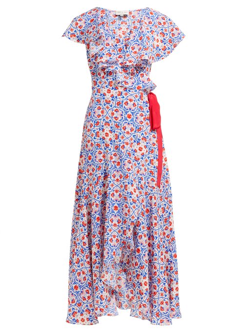 Ratna floral-print silk wrap dress | Beulah | MATCHESFASHION.COM UK
